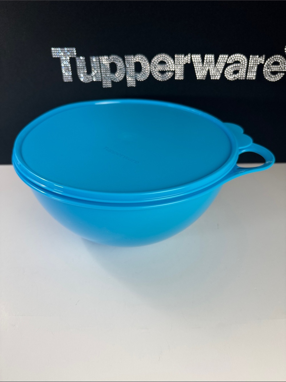 Tupperware 19 Cup Thatsa Bowl Blue Matching Seal New